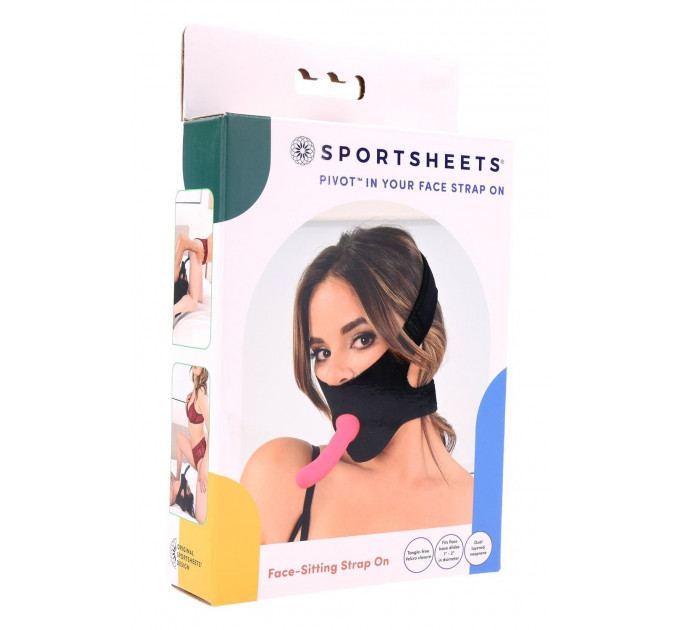 Страпон на лицо Sportsheets Pivot фетиш-приспособление для проникновения без рук