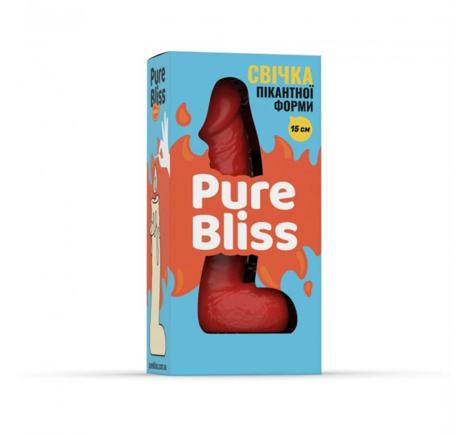 Свічка пікантної форми Pure Bliss MINI Red червона, 15 см