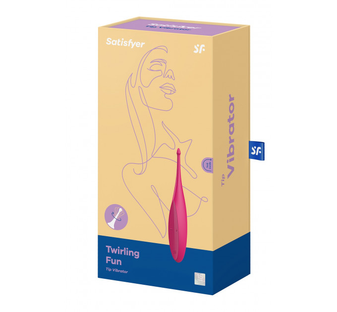 Вибратор для целенаправленной стимуляции Satisfyer Twirling Fun с гибкой шейкой, розовый