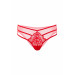 Трусики кружевные Daring Intimates с декоративными ремешками, красные