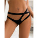 Трусики з декоративними вирізами StarNight та подвійним поясом, чорні, M-L