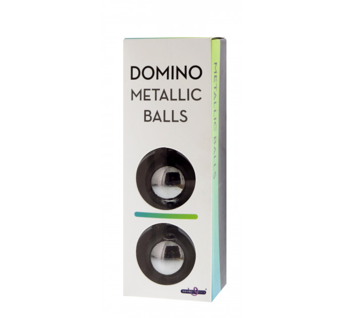 Металлические вагинальные шарики DOMINO METALLIC BALLS, SILVER