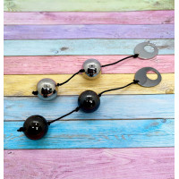 Металеві вагінальні кульки DOMINO METALLIC BALLS, SILVER