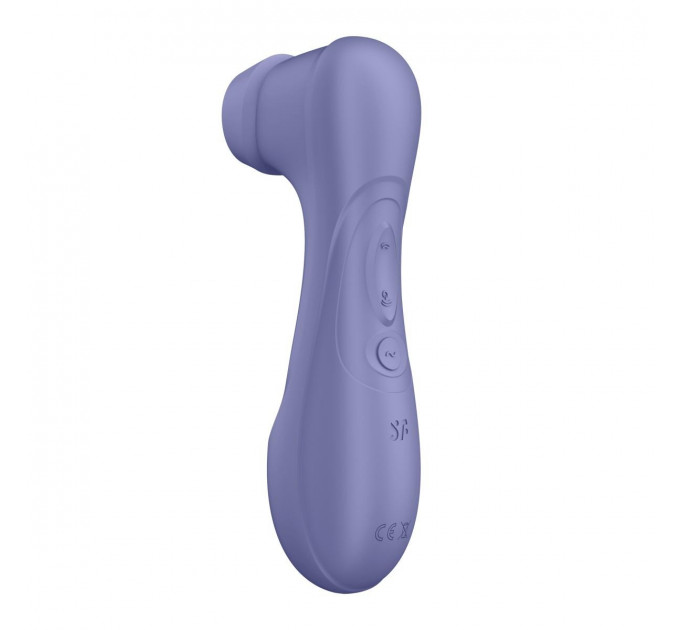Вакуумний стимулятор клітора Satisfyer Pro 2 Generation 3 (у наборі дві силікон. насадки), фіолетовий
