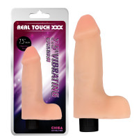 Вибромассажер реалистичный с мошонкой Chisa Real Touch XXX Cock No.01 на батарейках