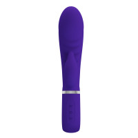 Вибратор-кролик ребристый Pretty Love Prescott фиолетовый, 20 х 3.9 см