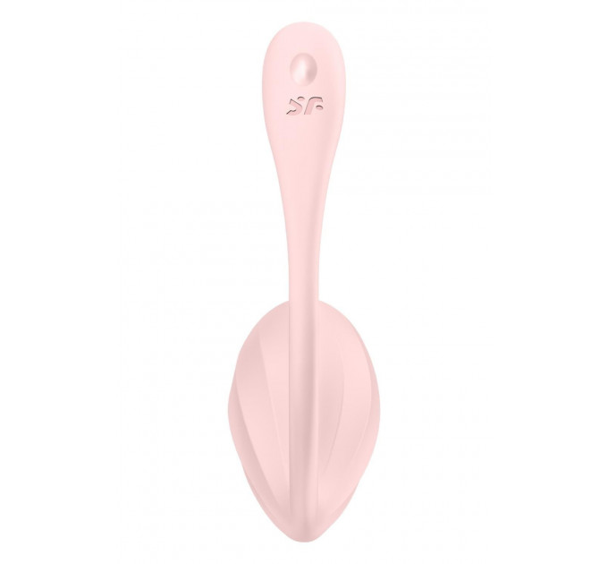 Вібратор в трусики Satisfyer Ribbed Petal з додатком та пультом, рожевий
