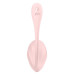 Вібратор в трусики Satisfyer Ribbed Petal з додатком та пультом, рожевий