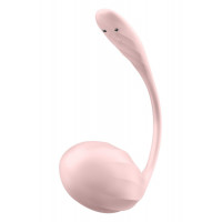 Вибратор в трусики Satisfyer Ribbed Petal с приложением и пультом, розовый