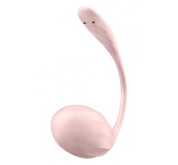 Вібратор в трусики Satisfyer Ribbed Petal з додатком та пультом, рожевий
