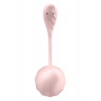 Вібратор в трусики Satisfyer Ribbed Petal з додатком та пультом, рожевий