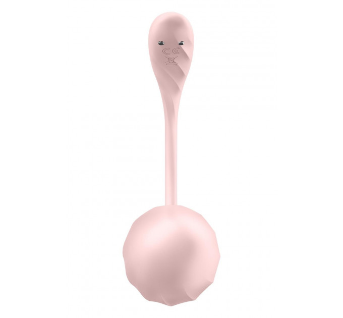 Вібратор в трусики Satisfyer Ribbed Petal з додатком та пультом, рожевий