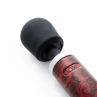 Вибромассажер Doxy Die Cast Rose Pattern, с розами, красный