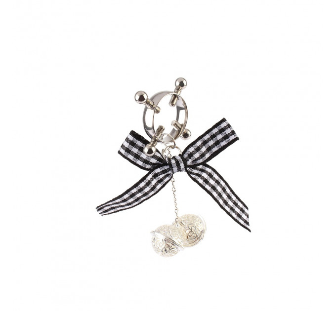 Зажимы на соски CHISA Senuelo с бантиком и колокольчиком