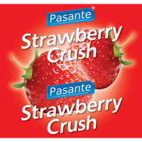 Презервативы оральные Pasante Strawberry Crush со вкусом клубники (цена за упаковку, 144 шт.)