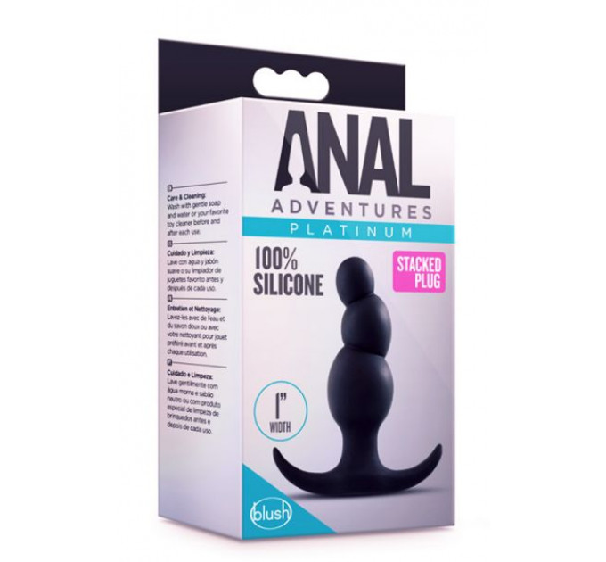 Анальный плаг ANAL ADVENTURES PLATINUM STACKED PLUG