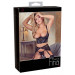 Комплект белья из трех предметов из кружева и бархата Shelf Bra Set 85B/LShelf Bra Set 80B/M