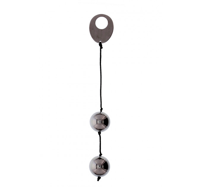 Металлические вагинальные шарики DOMINO METALLIC BALLS, CHROME BLACK