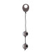 Металлические вагинальные шарики DOMINO METALLIC BALLS, CHROME BLACK