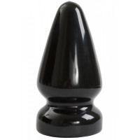 Анальная пробка гигантская Doc Johnson, черная