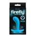 Анальная пробка светящаяся в темноте FIREFLY CONTOUR PLUG SMALL BLUE