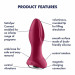 Анальная смарт-пробка с ротацией Satisfyer Rotator Plug 2+, бордовый