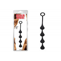 Анальні буси Chisa Black Mont "13" з силікону, чорний