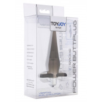 Анальний вібратор Toy Joy Power Buttplug сірий