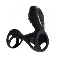 Эрекционное кольцо с 2 моторами Adrien Lastic Gladiator F черное