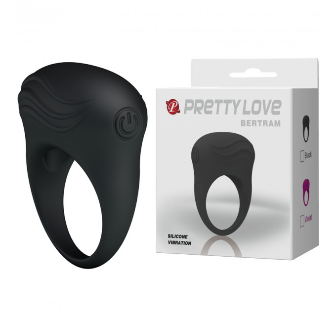 Ерекційне віброкільце PRETTY LOVE Bertram, чорне