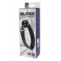 Кляп з кулькою Dream toys BLAZE Luxury Fetish та фіолетовим тисненням