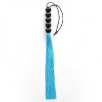 Кнут Голубой 45 см ручка из 5 шариков FLOGGER DS Fetish