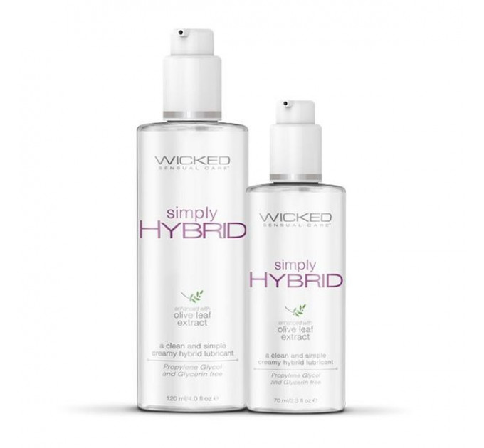 Лубрикант на водной/силиконовой основе WICKED SIMPLY HYBRID 70ML