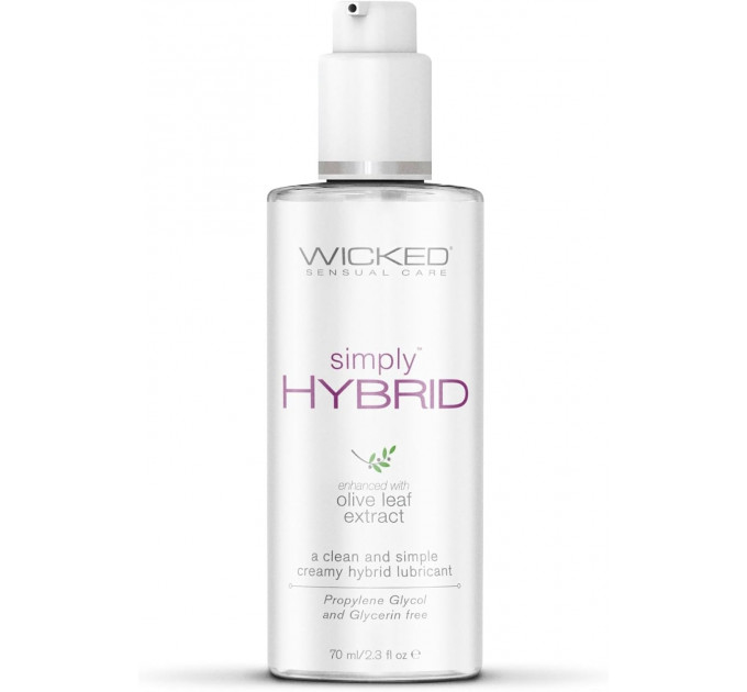 Лубрикант на водной/силиконовой основе WICKED SIMPLY HYBRID 70ML Лубрикант на водной/силиконовой основе WICKED SIMPLY HYBRID 70ML