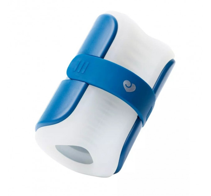 Мастурбатор Lovehoney Mon Ami Adjustable с открытым каналом, бело-голубой