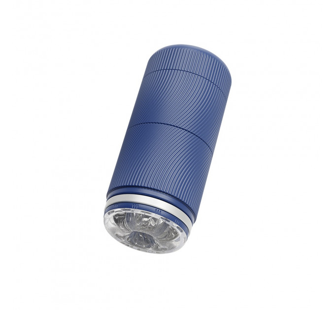Мастурбатор у колбі Chisa Lust Ripple Phantom, синій