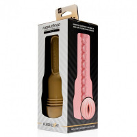 Мастурбатор вагина в колбе, киберкожа Fleshlight Go Pink Lady STU, бежевый