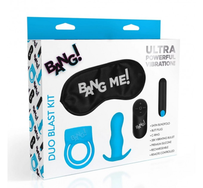 Набор игрушек XR Brands Bang Duo Blast с дистанционным управлением, 4 предмета