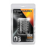 Насадка STAY HARD - COCK SLEEVE 03, CLEAR