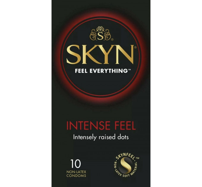 Нелатексные презервативы SKYN Intense Feel с выступающими шипами (цена за пачку, 10 шт.)