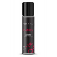 Їстівний лубрикант на водній основі WICKED AQUA CHERRY зі смаком вишні, 30 мл
