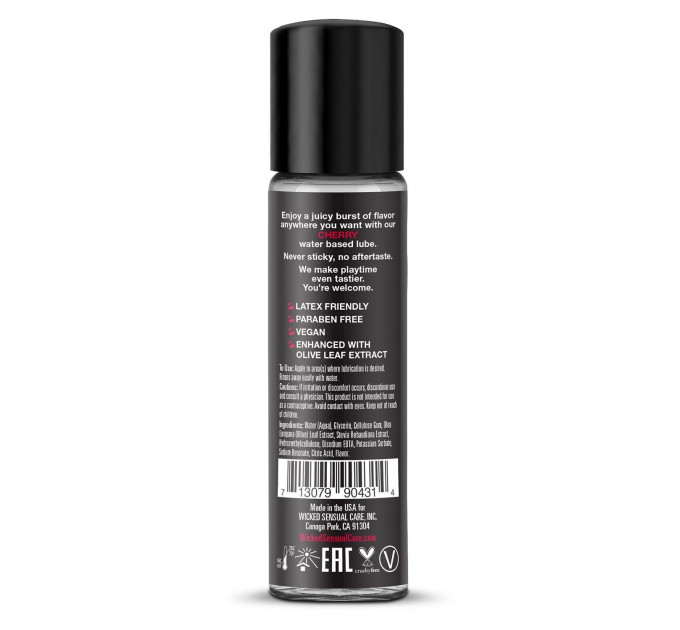 Съедобный лубрикант WICKED AQUA CHERRY FLAVORED 30ML