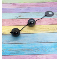 Металлические вагинальные шарики DOMINO METALLIC BALLS, CHROME BLACK