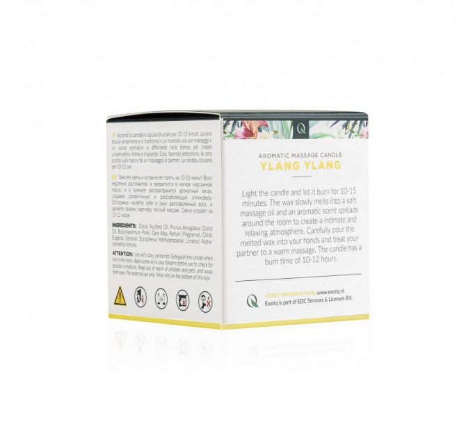 Свічка для масажу з ароматом іланг-ілангу Exotiq Massage Candle Ylang Ylang -