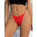 Трусики із прикрасою срібними літерами StarNight MISS, червоні, S