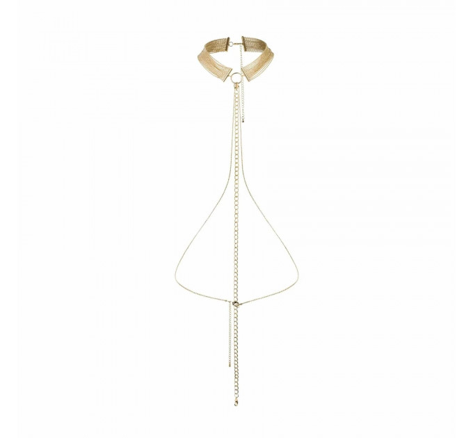 Ланцюжок нашийник Bijoux Indiscrets MAGNIFIQUE Collar - Silver, прикраса для тіла