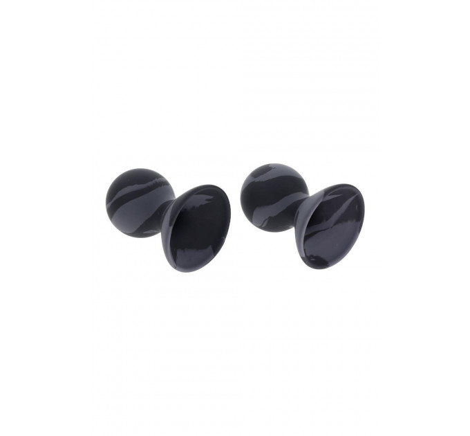 Вакуумні помпи для сосків Sportsheets Velvet Noir силіконові, чорні, 2 шт
