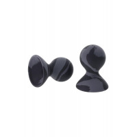 Вакуумные помпы для сосков Sportsheets Velvet Noir силиконовые, черные, 2 шт
