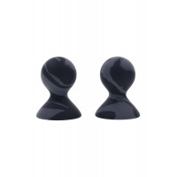 Вакуумные помпы для сосков Sportsheets Velvet Noir силиконовые, черные, 2 шт