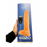 Вибратор реалистичный с проводным пультом EGZO MAD Evolution Trouble Free Lover на присоске